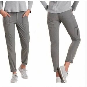 Kuhl Horizn Size 8 Gray Skinny Cargo Hiking Pants ripstop style #6276 UPF 50+